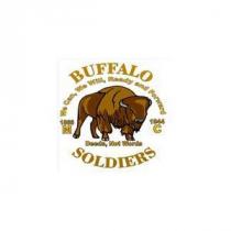 BUFFALO WE CAN, WE WILL, READY AND FORWARD 1866 1944 M C DEEDS, NOT WORDS SOLDIERS