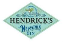 HENDRICK'S NEPTUNIA GIN DISTILLED AND BOTTLED IN SCOTLAND LIMITED RELEASE
