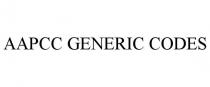 AAPCC GENERIC CODES