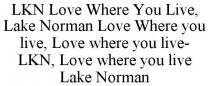 LKN LOVE WHERE YOU LIVE, LAKE NORMAN LOVE WHERE YOU LIVE, LOVE WHERE YOU LIVE- LKN, LOVE WHERE YOU LIVE LAKE NORMAN