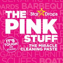 STAR DROPS THE PINK STUFF THE MIRACLE CLEANING PASTE IT'S TOUGH ON STAINS! BARBEQUE
