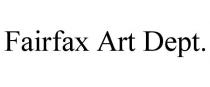 FAIRFAX ART DEPT.