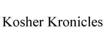 KOSHER KRONICLES