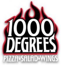 1000 DEGREES PIZZA. SALAD.WINGS