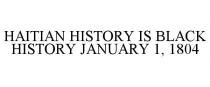 HAITIAN HISTORY IS BLACK HISTORY JANUARY 1, 1804