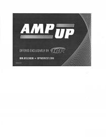 AMP UP OFFERED EXCLUSIVELY BY IBP 888.813.5636 IBPMIDWEST.COM RB0000-01/11/22