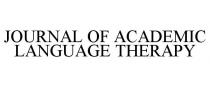 JOURNAL OF ACADEMIC LANGUAGE THERAPY