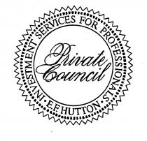 PRIVATE COUNCIL E.F. HUTTON INVESTMENT SERVICES FOR PROFESSIONALS