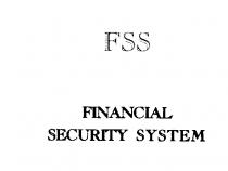 FSS FINANCIAL SECURITY SYSTEM