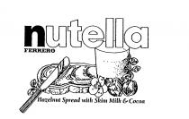 NUTELLA FERRERO HAZELNUT SPREAD WITH SKIM MILK & COCOA