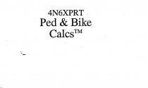 4N6XPRT PED & BIKE CALCS