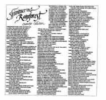 SHIMMERING RAINFOREST CHARACTER COLLECTION SHIMMERING WIND-HARP BUTTERFLIES JALINDA THE WIND-HARP BUTTERFLY JALISA THE WIND-HARP BUTTERFLY JAHA THE WIND-HARP BUTTERFLY JAJA THE WIND-HARP BUTTERFLY JUMA THE WIND-HARP BUTTERFLY JELANI THE WIND-HARP BUTTERFLY RAINY SPARKLE THE RAINFOREST SPARKLEFLY SWIFTY FLEETFOOT THE LONG-DISTANCE RAINFOREST RUNNERBUG FIONA & FIODOODAD, THE FANCY FIREFLIES HARRY & HARRIETTA, THE HAIRY RAINFOREST SUSPENDER SPIDERS UMBERTO, THE HAIRY RAINFOREST CATERPILLAR MAKANI THE KINDHEARTED RAINFOREST MOTH GILLESPIE THE GREEN FLYING RAINFOREST BUG TWURPLE THE PURPLE TWIPPADOTTAMO TWINKLE THE TWINKLY PINK TWIPPADOTTAMO TWELLOW MELLOWFELLOW THE YELLOW TWIPPADOTTAMO TWORANGE 