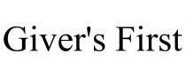 GIVER'S FIRST