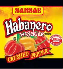 SANSAE HABANERO HOT SAUCE PICANTE CRUSHED PEPPER