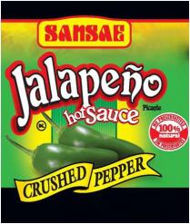 SANSAE JALAPEO HOT SAUCE PICANTE CRUSHED PEPPER