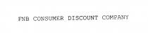 FNB CONSUMER DISCOUNT COMPANY
