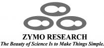 ZYMO RESEARCH THE BEAUTY OF SCIENCE IS TO MAKE THINGS SIMPLE