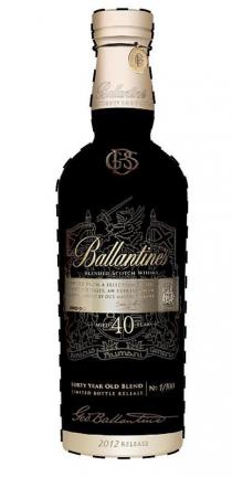 GBS BALLANTINE'S AGED 40 YEARS FORTY YEAR OLD BLEND LIMITED BOTTLE RELEASE NO. 1/100 GEO. BALLANTINE