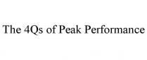 THE 4QS OF PEAK PERFORMANCE