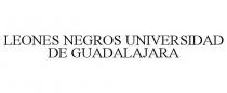 LEONES NEGROS UNIVERSIDAD DE GUADALAJARA
