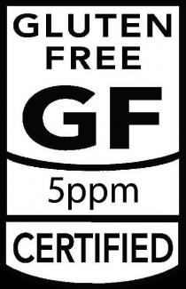 GLUTEN FREE GF 5PPM CERTIFIED