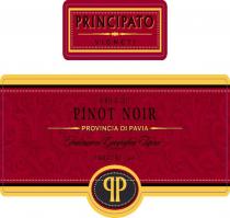 PRINCIPATO VIGNETI VINTAGE 2012 PINOT NOIR PROVINCIA DI PAVIA INDICAZIONE GEOGRAFICA TIPICA PRODUCT OF ITALY