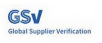 GSV GLOBAL SUPPLIER VERIFICATION