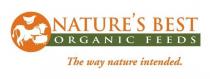 NATURE'S BEST ORGANIC FEEDS THE WAY NATURE INTENDED.