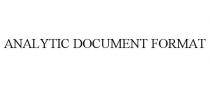 ANALYTIC DOCUMENT FORMAT