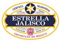 CERVEZA TRADICIONAL CLARA DORADA ESTRELLA JALISCO GUADALAJARA DESDE 1910 IMPORATADA DE MEXICO