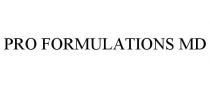 PRO FORMULATIONS MD