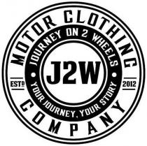 MOTOR CLOTHING COMPANY JOURNEY ON 2 WHEELS J2W YOUR JOURNEY, YOUR STORY ESTD 2012