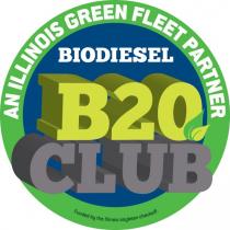 AN ILLINOIS GREEN FLEET PARTNER BIODIESEL B20 CLUB FUNDED BY THE ILLINOIS SOYBEAN CHECKOFF.