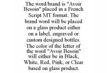 THE WORD/BRAND IS 