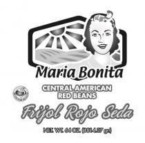 MARIA BONITA CENTRAL AMERICAN RED BEANSBEANS FOR HEALTH FRIJOL ROJO SEDA NET.WT. 64 OZ. (1814.37 GR