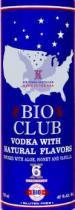 X6 SIX TIMES DISTILLED MADE IN THE USA BIO CLUB VODKA WITH NATURAL FLAVORS INFUSED WITH ALOE, HONEY AND VANILLA X6 SIX TIMES DISTILLED BIO MADE IN THE USA GLUTEN FREE 750 ML 40% ALC. VOL.