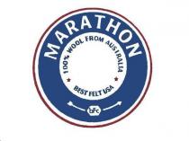 MARATHON 100% WOOL FROM AUSTRALIA BEST FELT USA BFC