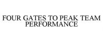 FOUR GATES TO PEAK TEAM PERFORMANCE