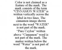 COLOR IS NOT CLAIMED AS A FEATURE OF THE MARK. THE MARK CONSISTS OF THE TERM 