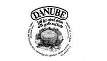 DANUBE FULL FAT SPICED CHEESE WITH GARLIC AND HERBS MADE FROM PASTEURIZED MILK EXPORTED BY OEMOLK VIENNA AUSTRIA PRODUCT OF AUSTRIA KEEP REFRIGERATED NET WEIGHT 4OZ