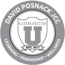 DAVID POSNACK JCC LEARNING FRIENDSHIP WELLNESS GIBORIM U EST. 2017