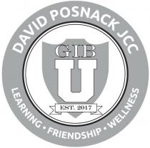DAVID POSNACK JCC LEARNING FRIENDSHIP WELLNESS GIB U EST. 2017