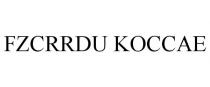 FZCRRDU KOCCAE