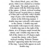 THE COLOR(S) BLACK, GRAY, RED, BLUE, GREEN, WHITE IS/ARE CLAIMED AS A FEATURE OF THE MARK. THE MARK CONSISTS OF A WHITE SQUARE WITH THE FOLLOWING INSIDE OF THE SQUARE. A BLACK, STYLIZED WORDING 