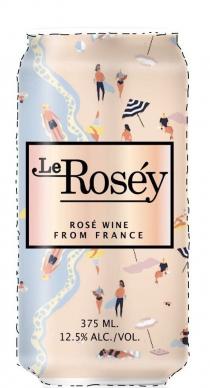 LE ROSY ROSE WINE FROM FRANCE 375 ML. 12.5% ALC./VOL.