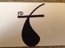 FD CONNECTED AT TOP OF BOTH LETTERS