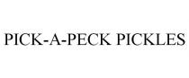 PICK-A-PECK PICKLES