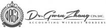 DR. GWEN ZHANG CPA INC. ACCOUNTING WITHOUT BORDERS DRGZ