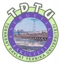 TDTU ENERGETIKA FAKULTETI TOSHKENT DAVLAT TEXNIKA UNIVERSITETI
