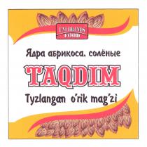 TAQDIM UNI BRANDS FOOD Ядра абрикоса, солёные